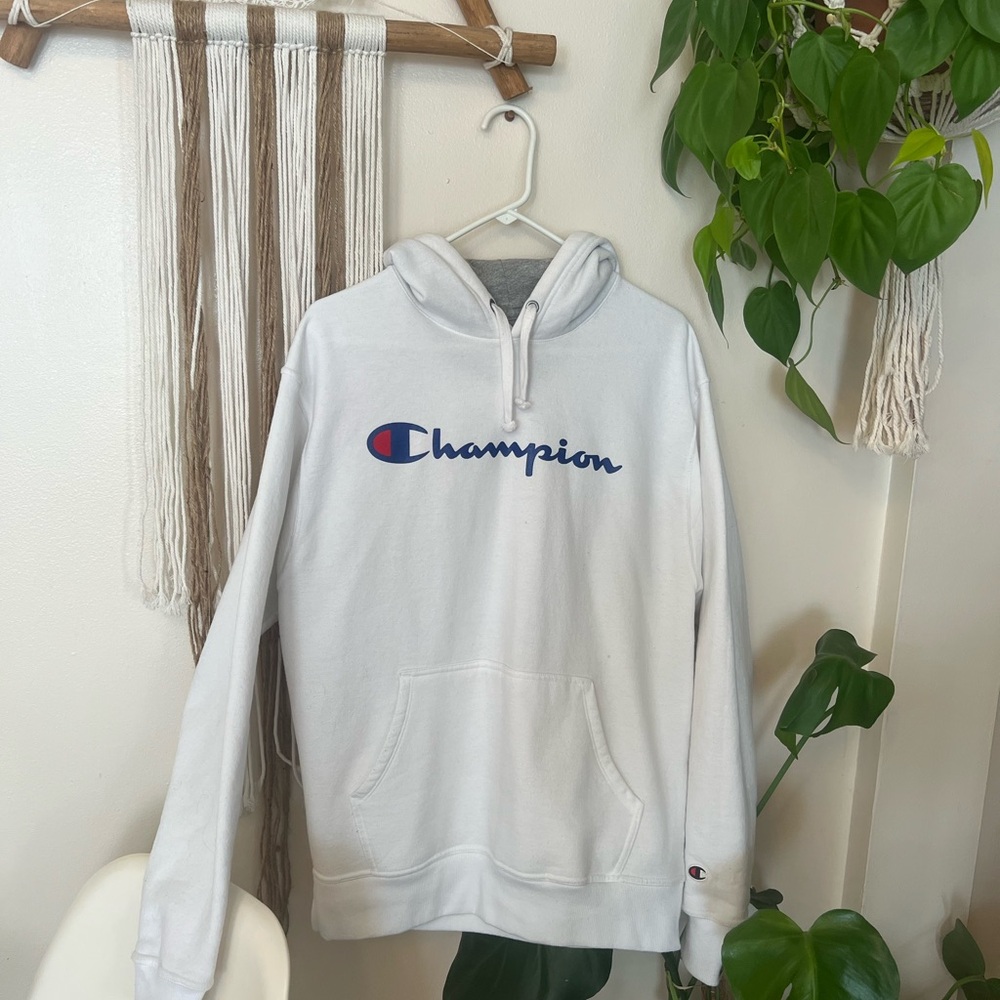 Champion White Hoodie